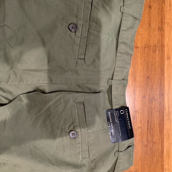 NWT BANANA REPUBLIC WOMENS MIDRISE TIE-WAIST CHINO PANTS SIZE 0 - Picture 6 of 7